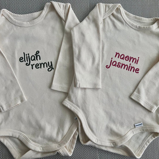 Long-Sleeved Baby Onesie
